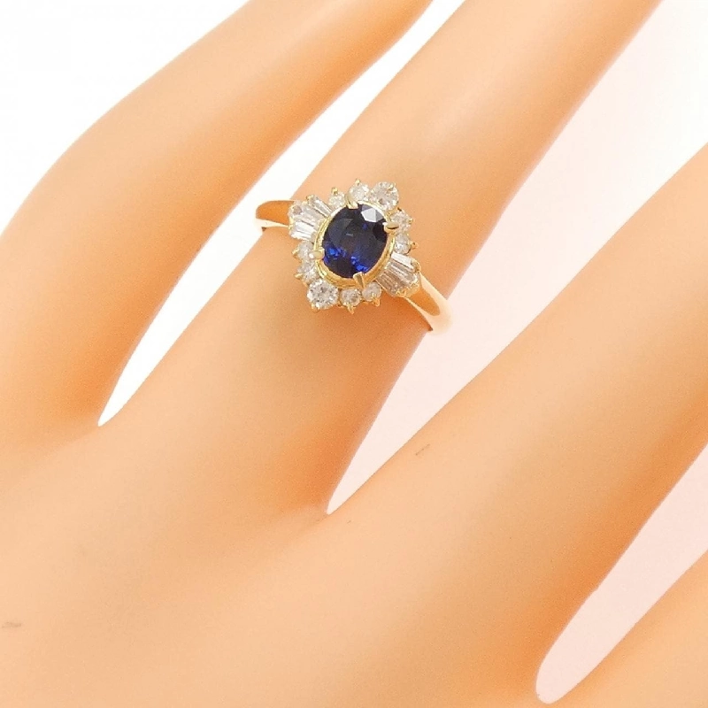 Nhẫn Sapphire K18YG 0.43CT 669409