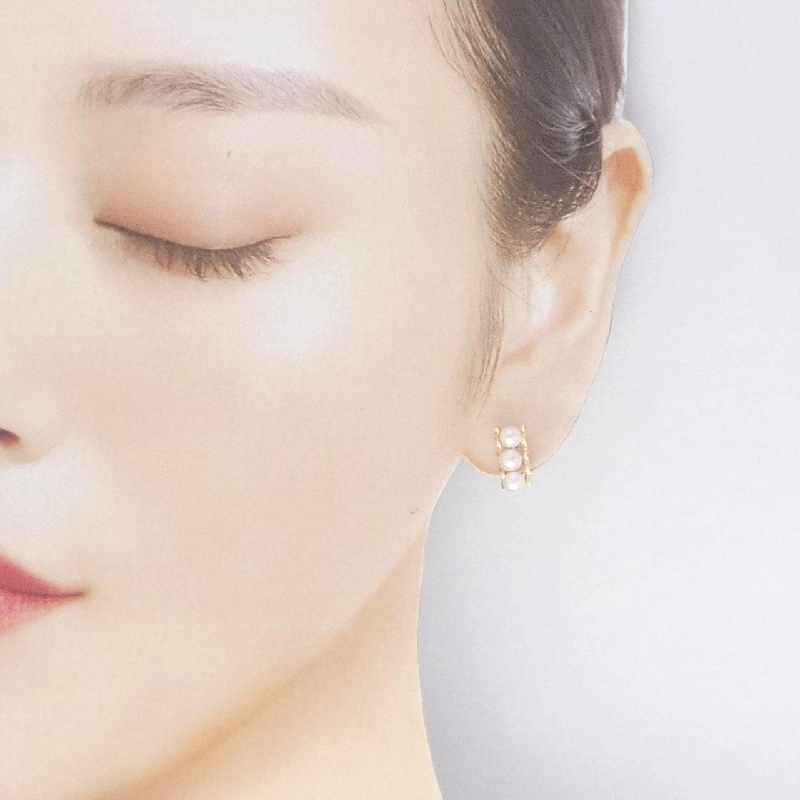 K18YG Bông tai ngọc trai Akoya - Hàng hiệu Authentic 874495