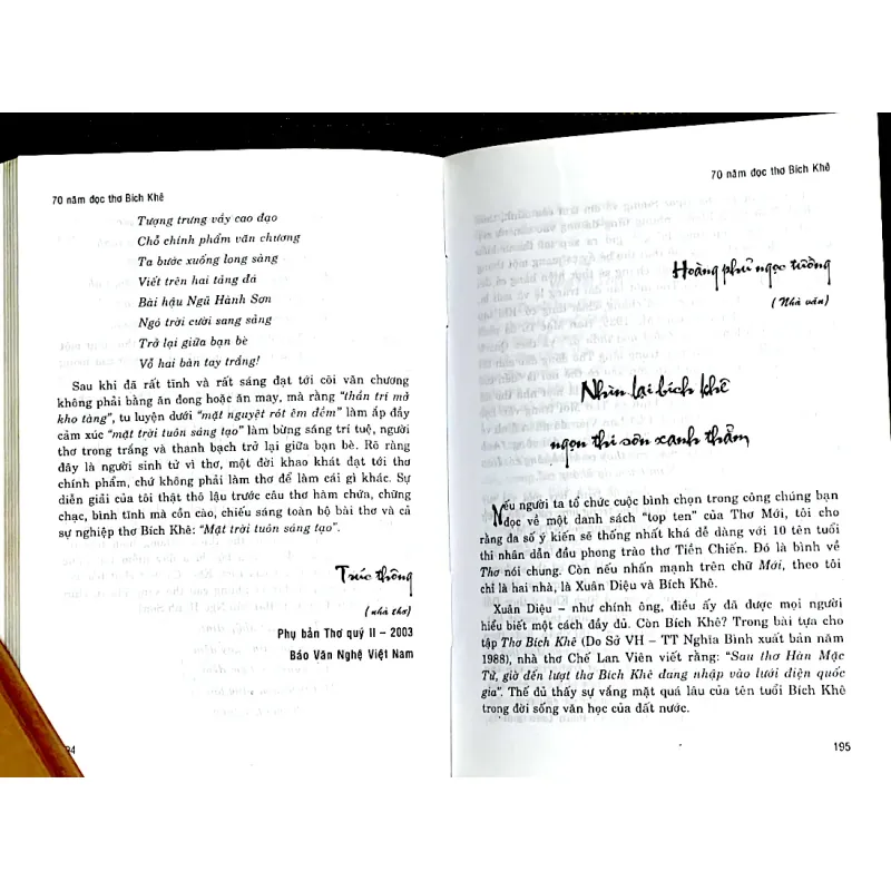 70 NĂM ĐỌC THƠ BÍCH KHÊ - NHIỀU TÁC GIẢ 1030434