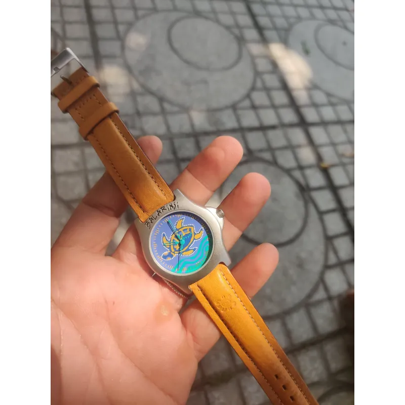 #Balarinji watch độc lạ 
Size 35 chưa núm 
Dial là mẫu chú rùa 🐢 mai mắn 
Xtram 1009978