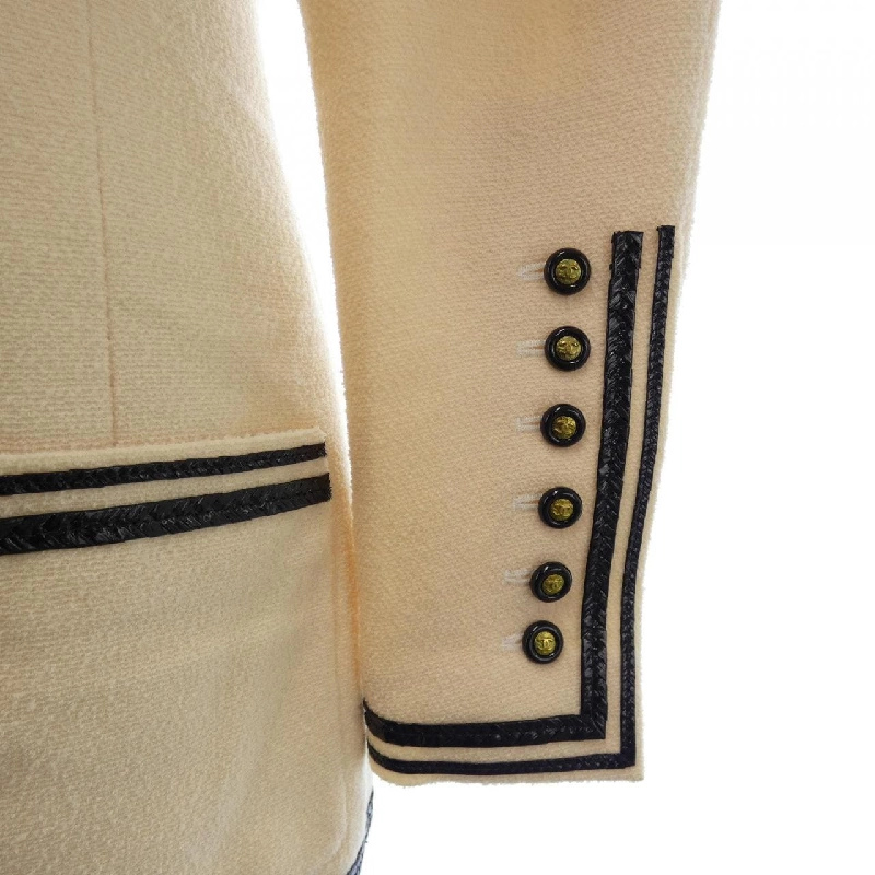 【Mã giảm giá】【Cổ điển】Áo khoác không cổ CHANEL 636523