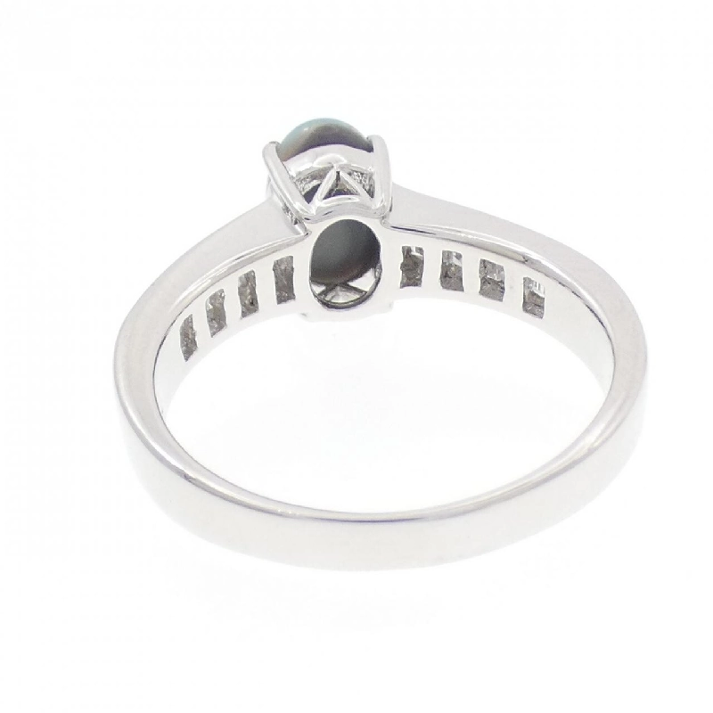 Nhẫn opal đen 750WG - Hàng hiệu Authentic 850094