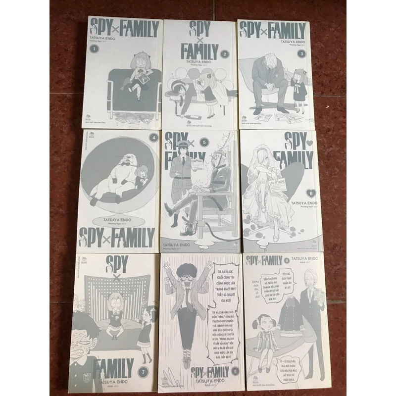 Spyxfamily trọn bộ tập 1-9 (mất bìa ngoài) 524561