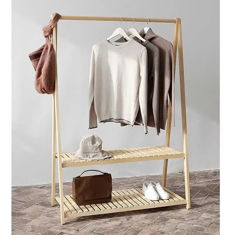 Giá treo quần áo gỗ chữ A 696097