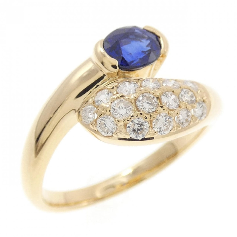 Nhẫn Sapphire K18YG 0.59CT - Hàng hiệu Chính hãng 856058