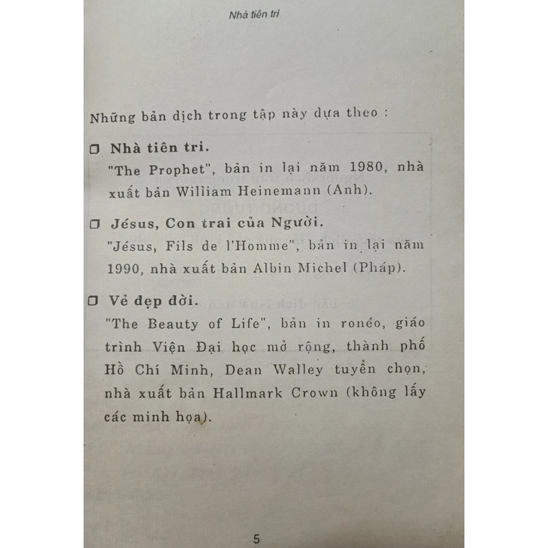 Nhà tiên tri (Kahlil Gibran) 472811