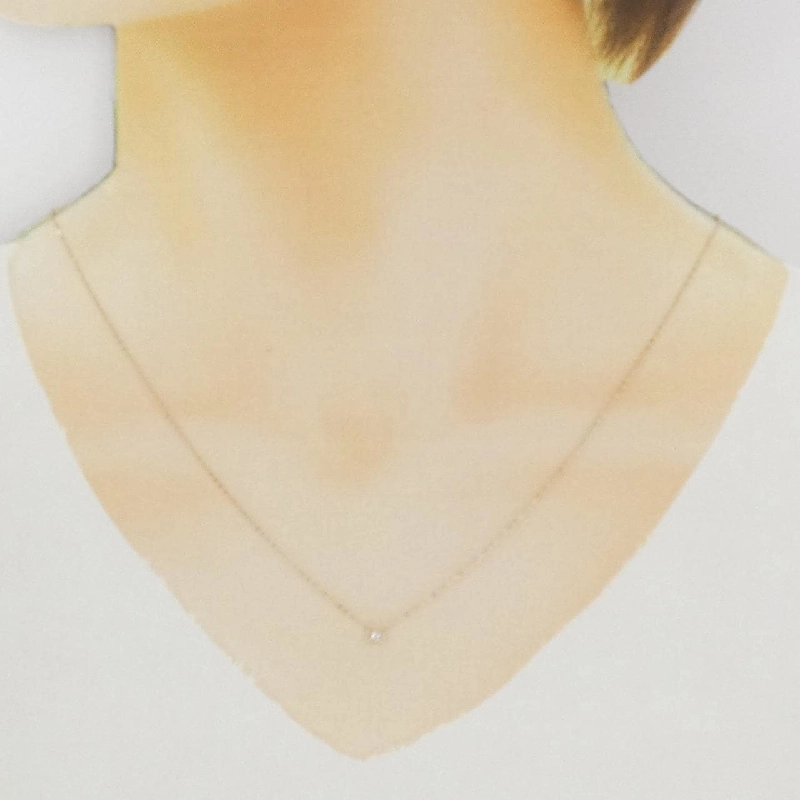 K18PG Dây chuyền kim cương 0.03CT - Hàng hiệu Chính hãng 858107