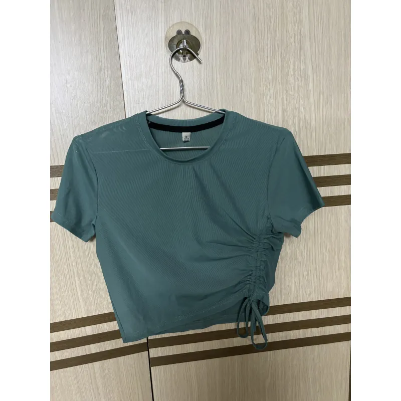 Áo croptop, vải lưới, mặc khoác tập thể thao 1026486