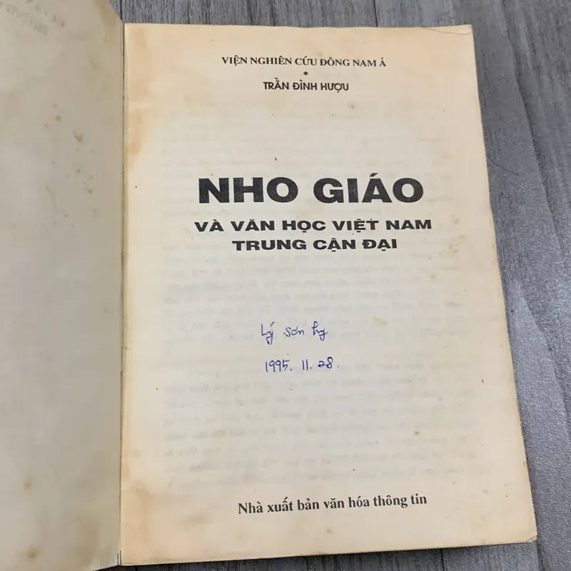 Nho giáo và văn học việt nam trung cận đại. 3b4 718662