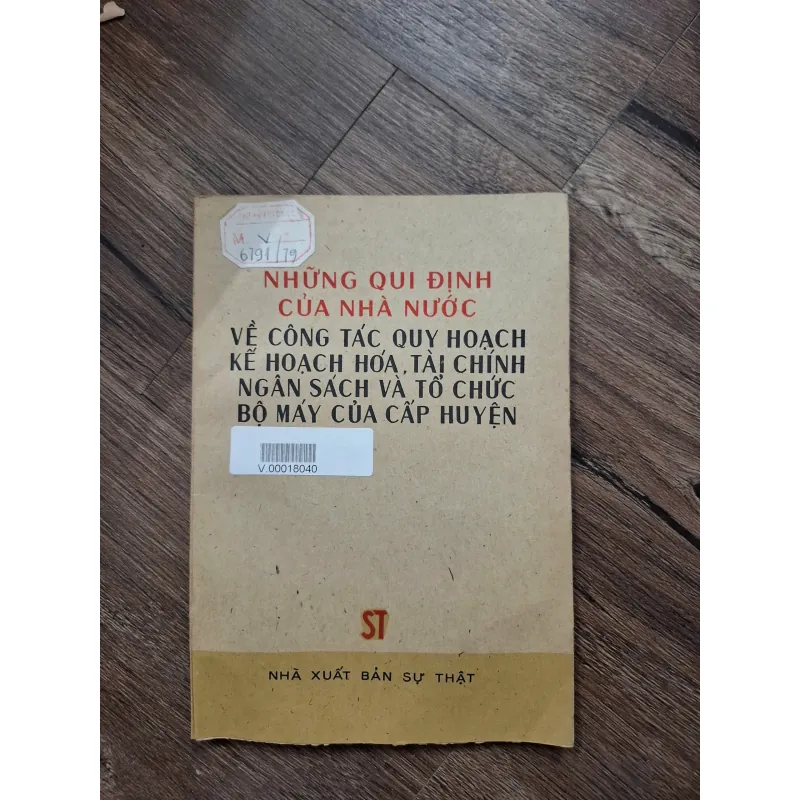 NHỮNG QUY ĐỊNH CỦA NHÀ NƯỚC VỀ CÔNG TÁC QUY HOẠCH KẾ HOẠCH HÓA, TÀI CHÍNH NGÂN SÁCH 715992