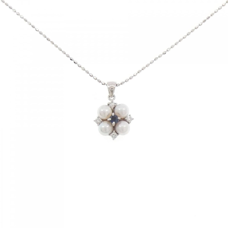 K18WG Mặt dây chuyền đá màu - Hàng hiệu Authentic 860336