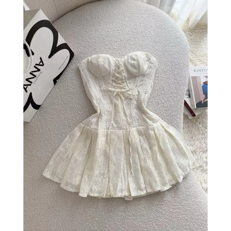(Pass đồ) Đầm Kiểu Cúp Ngực Viền Ren Anna - Yubi Dress 508906
