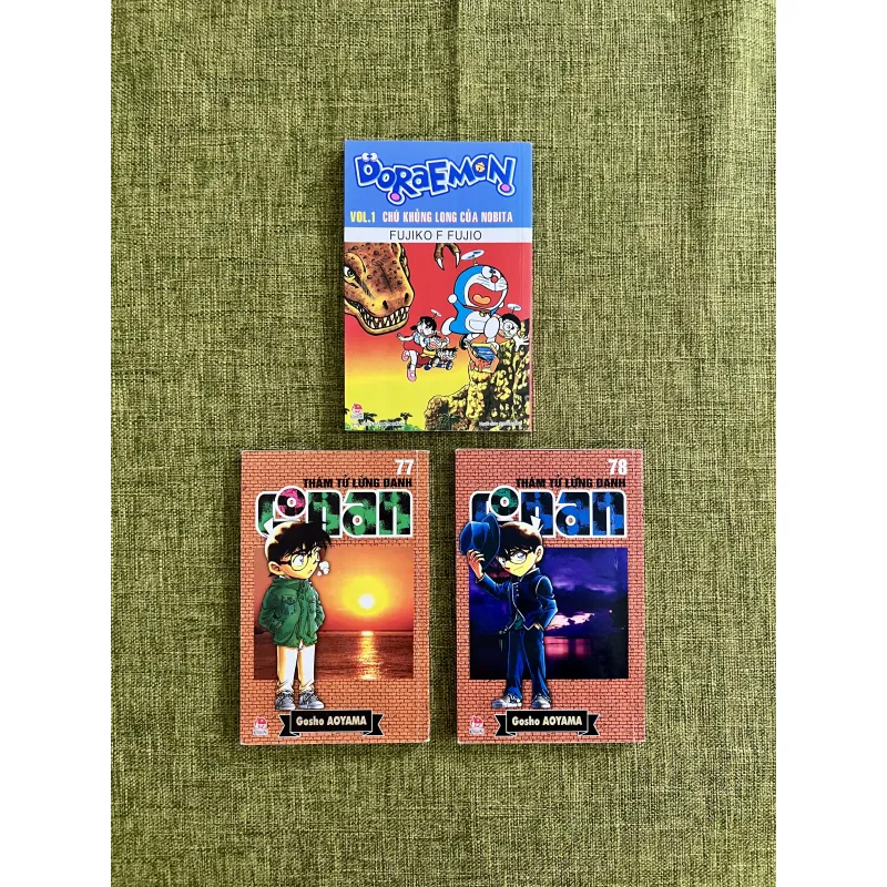 CONAN (Tập 77 + 78) + DORAEMON Vol.1 Chú Khủng Long Của Nobita 589928