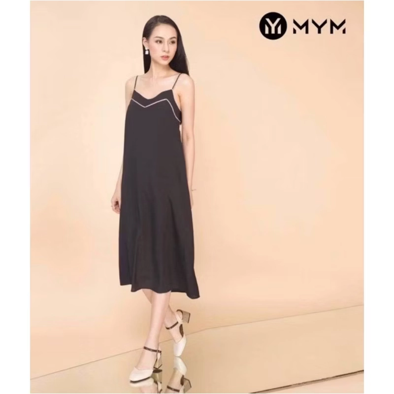 Đầm maxi suông cột nơ sau lưng 379561