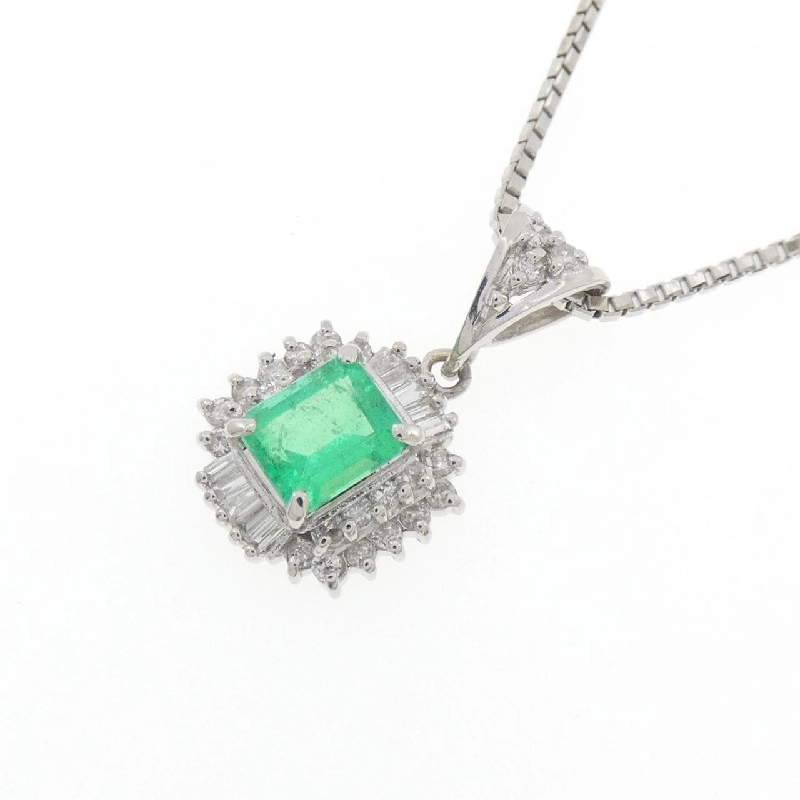 Dây chuyền Emerald PT900/PT850 0.65CT - Hàng hiệu Chính hãng 845780