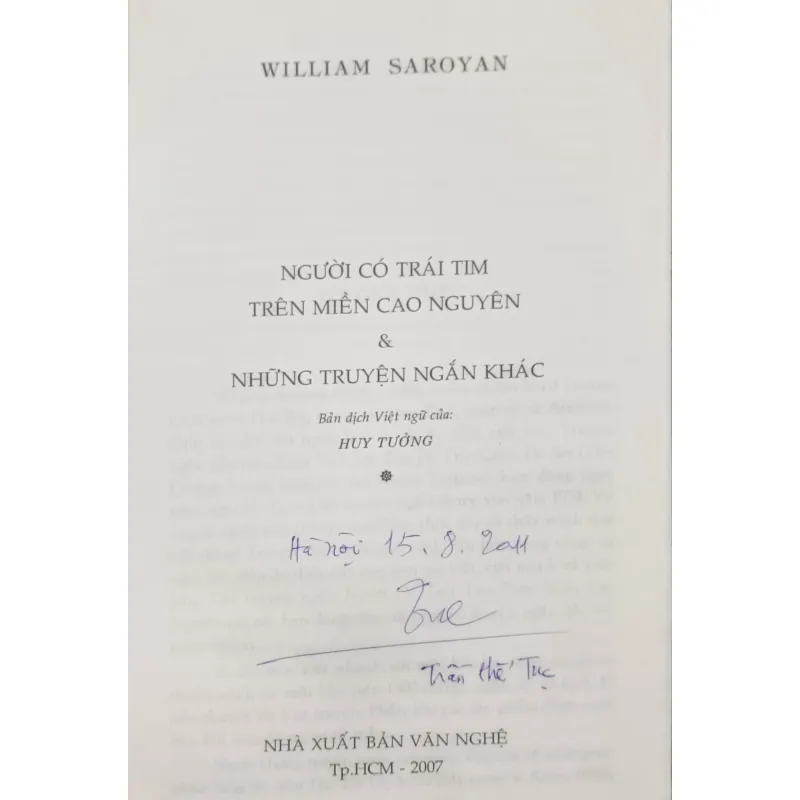 Người có trái tim trên miền cao nguyên (Saroyan) 778658