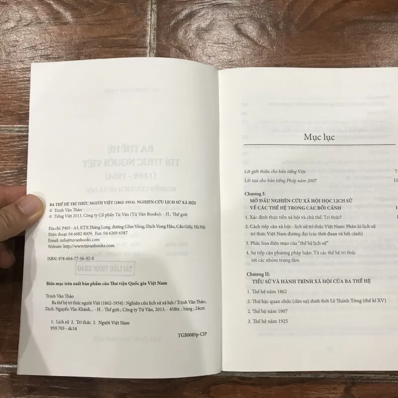 Ba thế hệ trí thức người Việt (1862-1954)  (k3) 971538