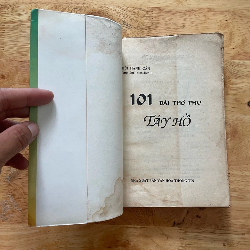 II Thơ: 101 Bài Thơ Tây Hồ - Bùi Hạnh Cẩn (Sưu tập và Biên soạn) - 1996 488953
