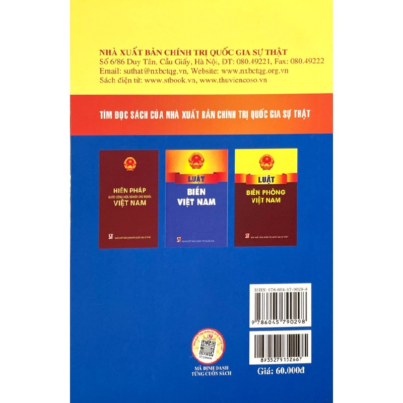 Luật Cảnh Sát Biển (Hiện Hành) Và Các Văn Bản Hướng Dẫn Thi Hành - Quốc Hội 189663