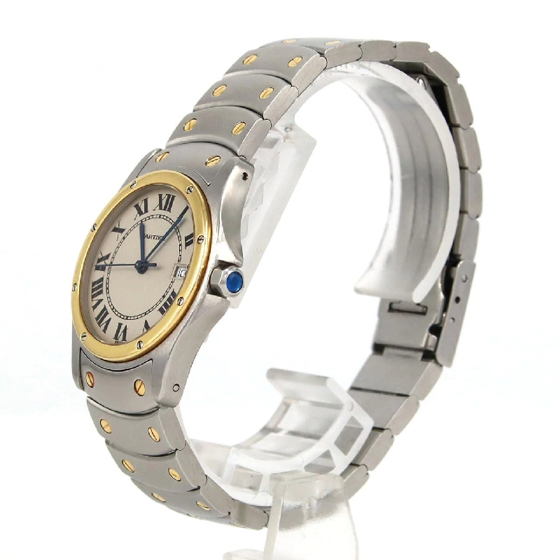 Cartier Santos Round MM Combi W20037R3 SSxYG Quartz - Hàng hiệu Authentic 873085