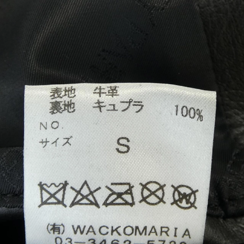 WACKO MARIA Áo khoác da biker - Hàng hiệu Authentic 898404