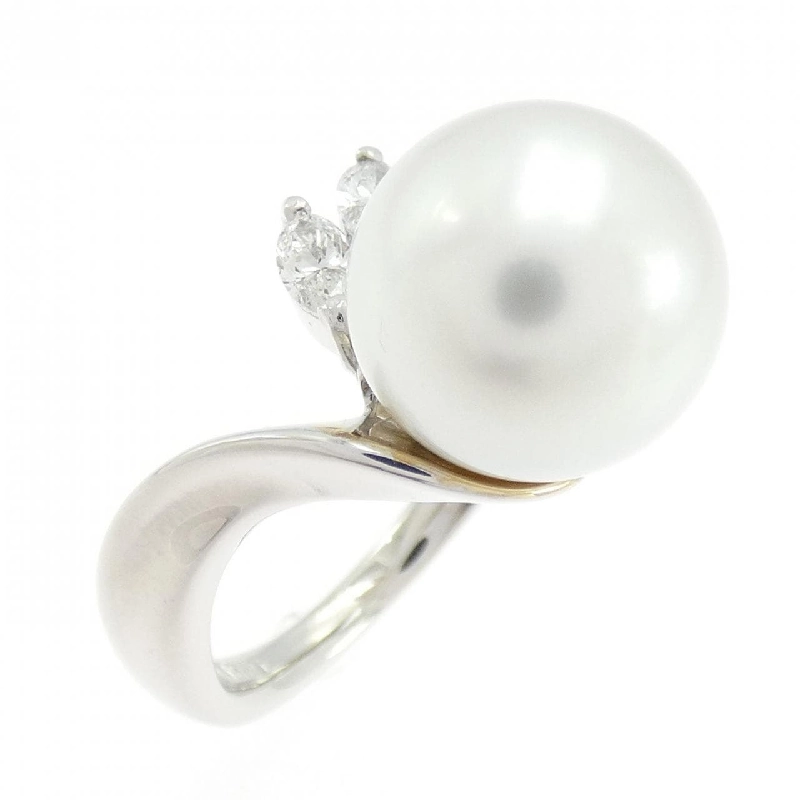 Nhẫn ngọc trai trắng K18WG 11.4mm - Hàng hiệu Authentic 853897