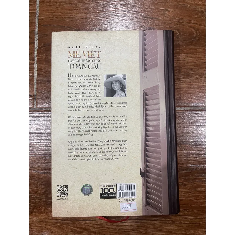 Mẹ Việt DẠY CON BƯỚC CÙNG TOÀN CẦU - Hồ Thị Hải Âu (k1) 719425