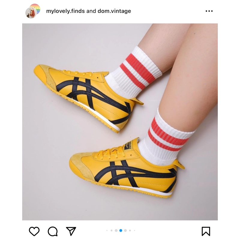 Giày Onitsuka Tiger Mexico 66 yellow/black size 37 320212