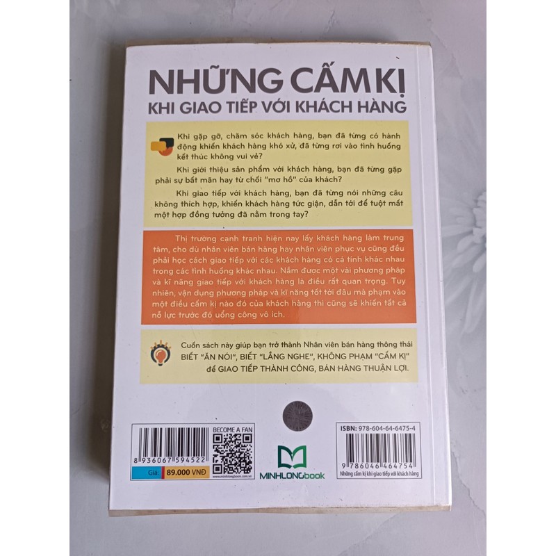 Những cấm kị khi giao tiếp với khách hàng - Phạm Ái Minh (mới 99%) 160910