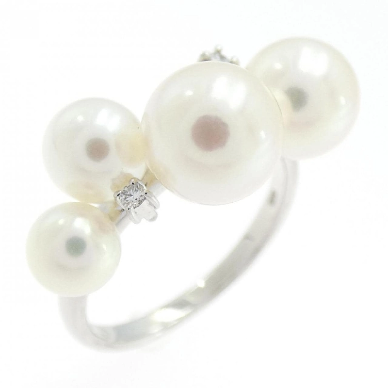 Nhẫn ngọc trai Akoya K18WG 668690