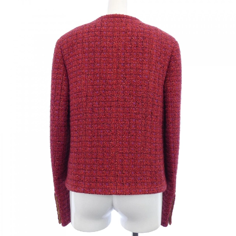 Jacket không cổ CHANEL LOOK7 P75484V60450 23B 632228