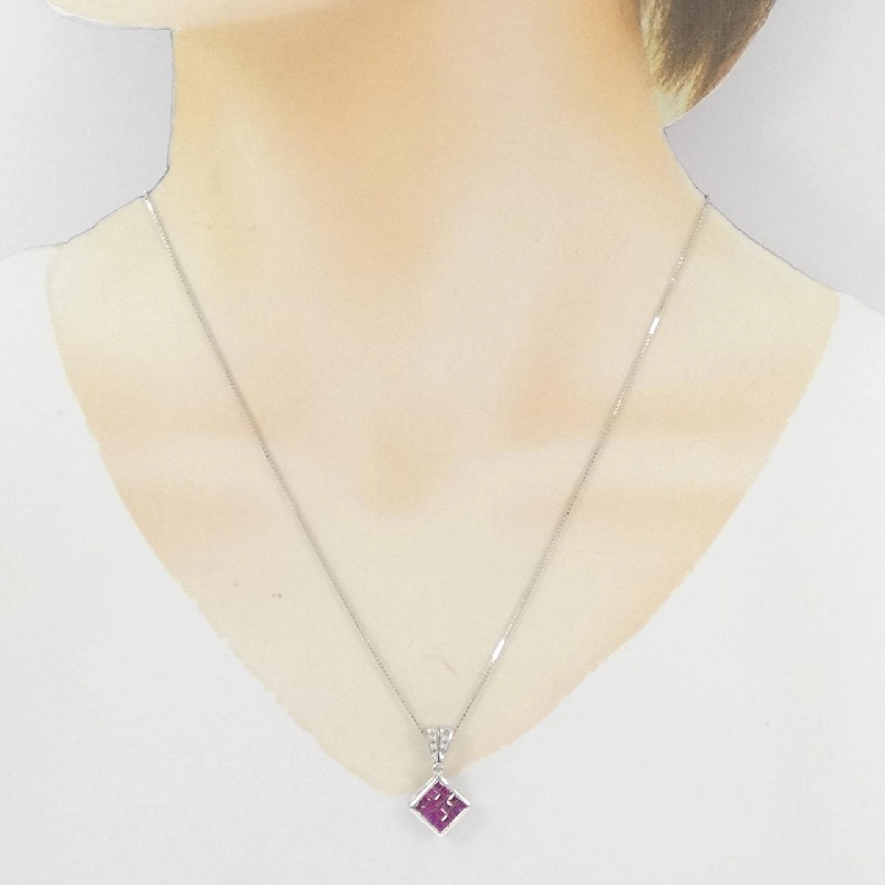 K18WG 2WAY Nhẫn Ruby 1.10CT - Hàng hiệu Chính hãng 859918