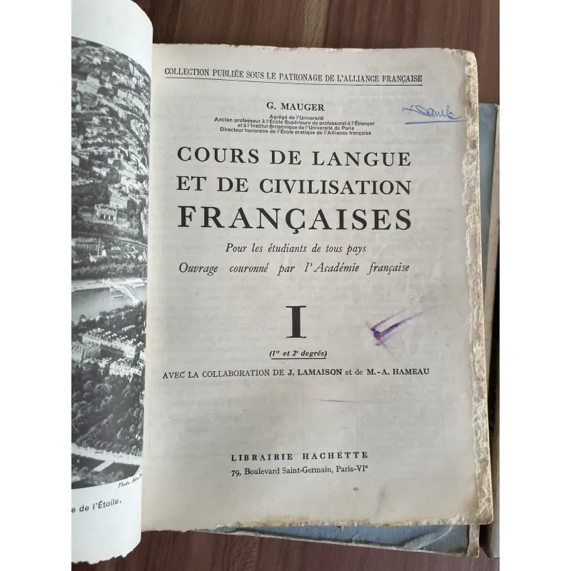COURS DE LANGUE ET DE CIVILISATION FRANÇAISES TRỌN BỘ 3 TẬP- SÁCH IN TẠI  PHÁP 626777