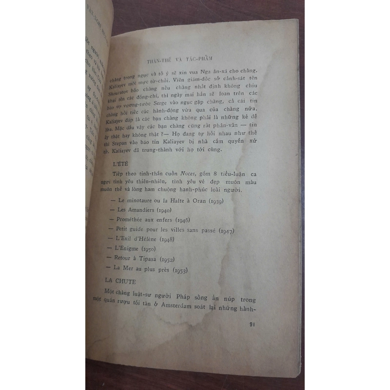SỨ MỆNH VĂN NGHỆ HIỆN ĐẠI - CAMUS 270563
