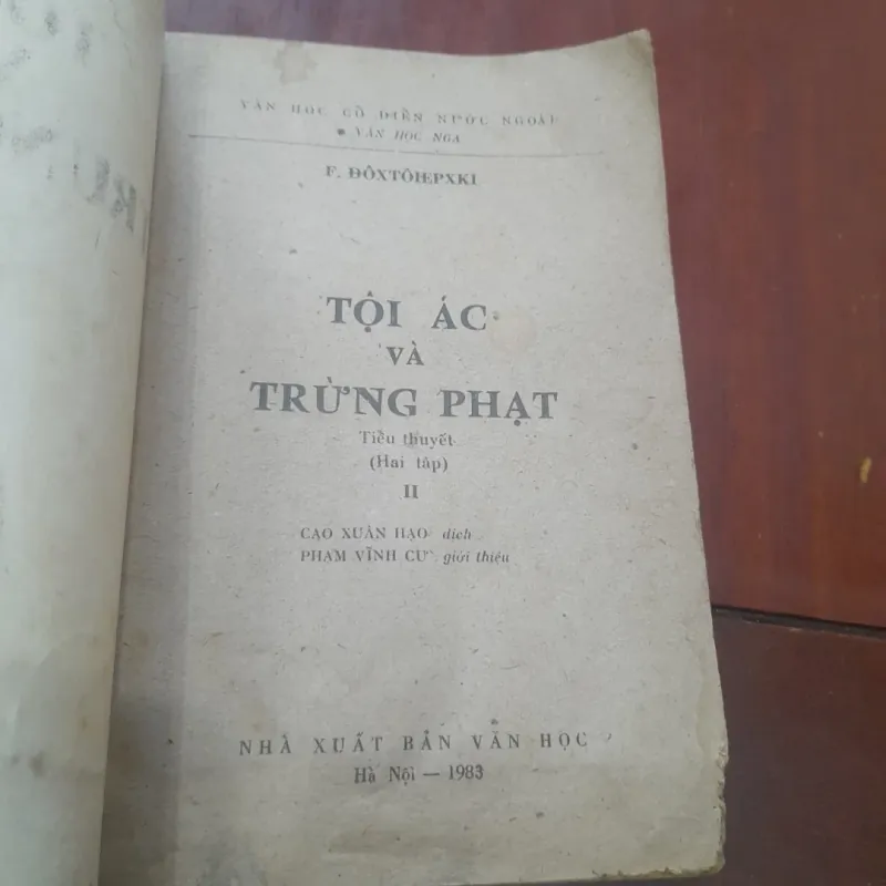 Đôxtôiepxki - TỘI ÁC VÀ TRỪNG PHẠT, tập 2 (trọn bộ 2 tập) 797436