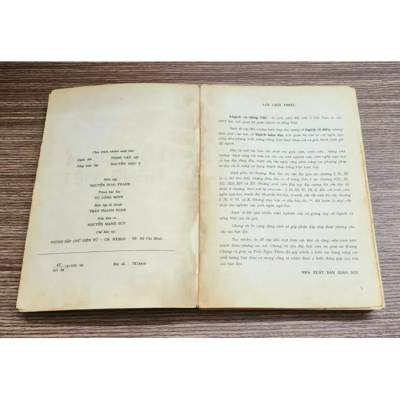 LOGIC & TIẾNG VIỆT (Giáo sư/Tiến sĩ Nguyễn Đức Dân) - 411 trang 1010362