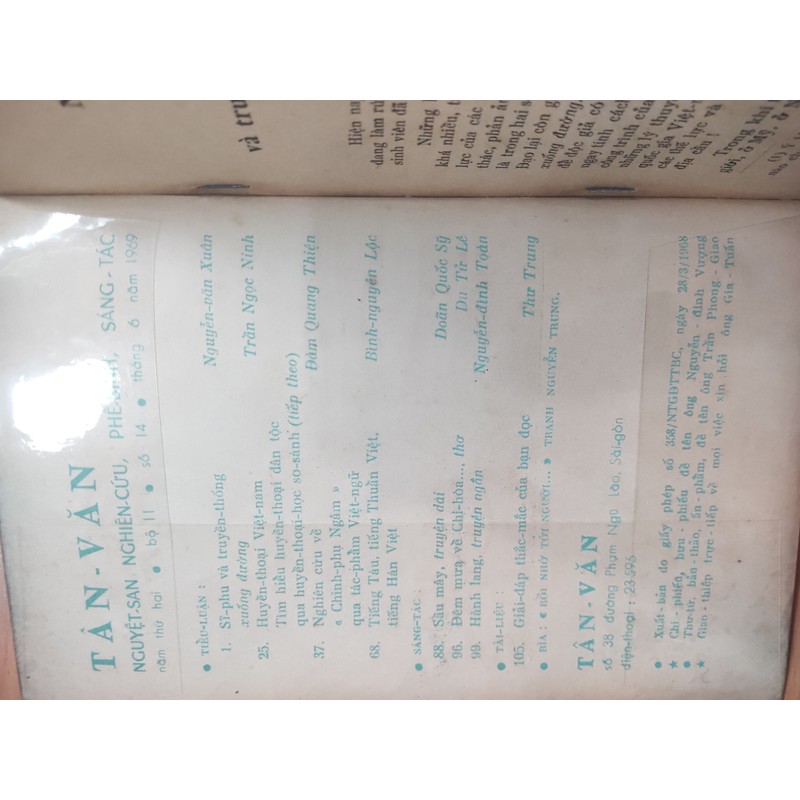 Tạp chí Tân Văn trước 1975 69582
