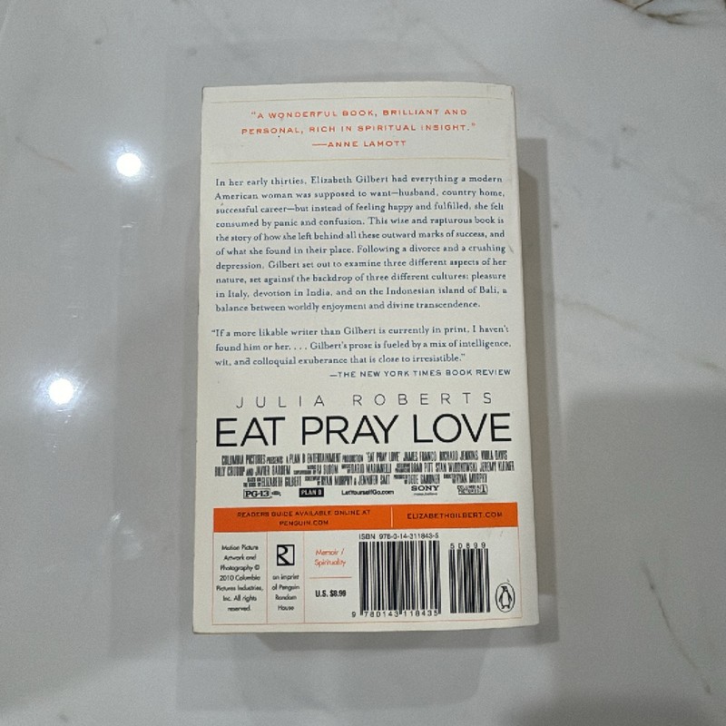EAT PRAY LOVE by Elizabeth Gilbert 185850