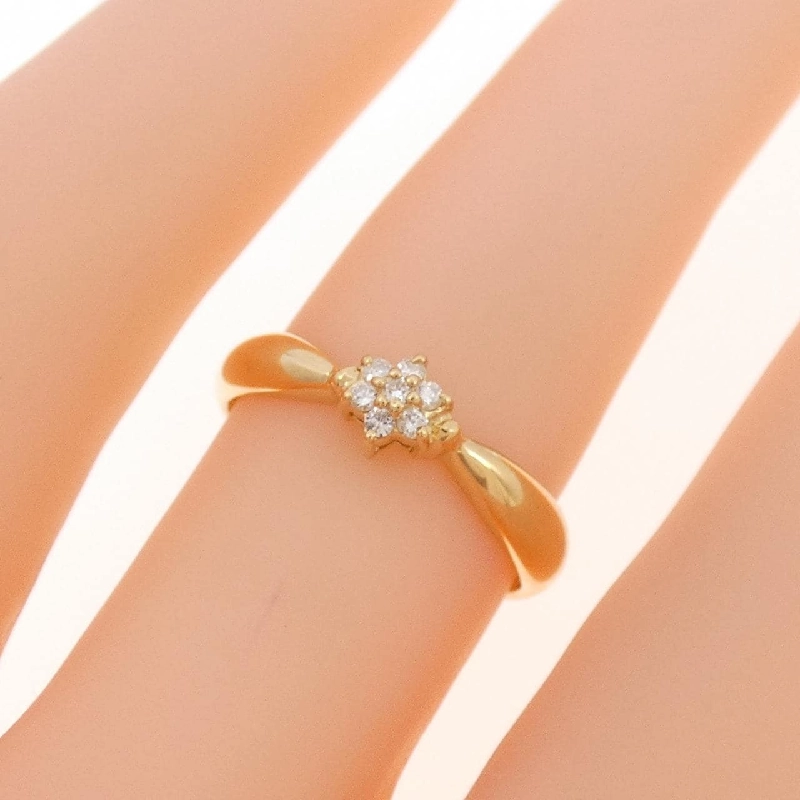 Nhẫn kim cương K18YG 671703