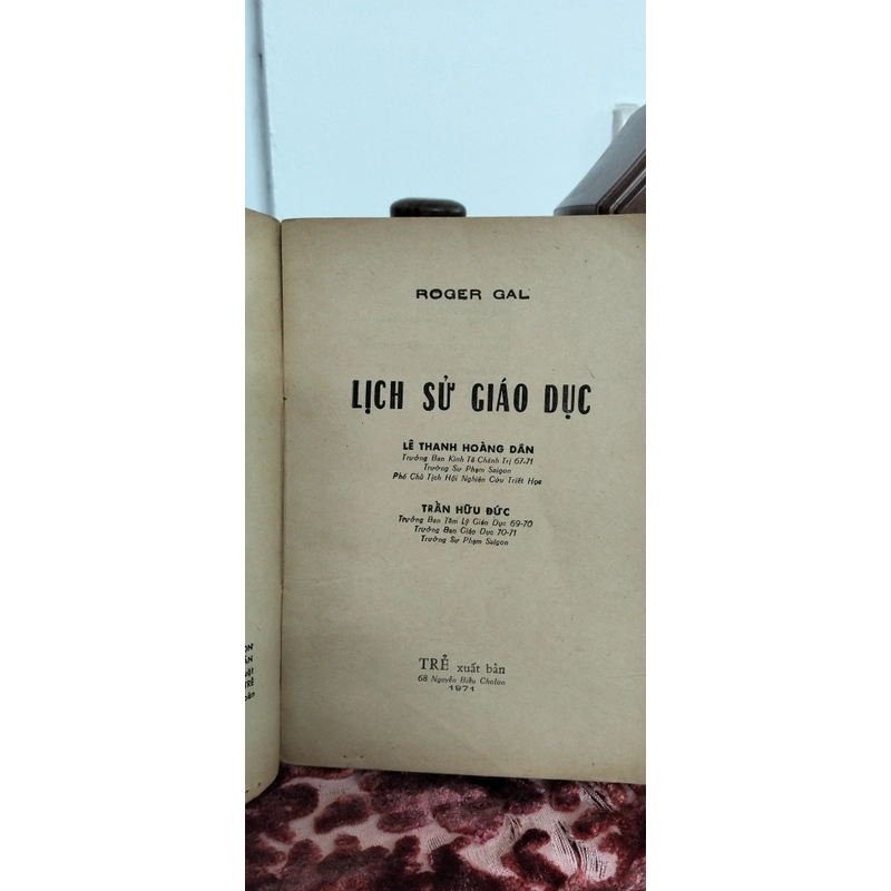 Sách xưa Lịch Sử Giáo dục (Sách hiếm 1971, tặng kèm quà) 498698