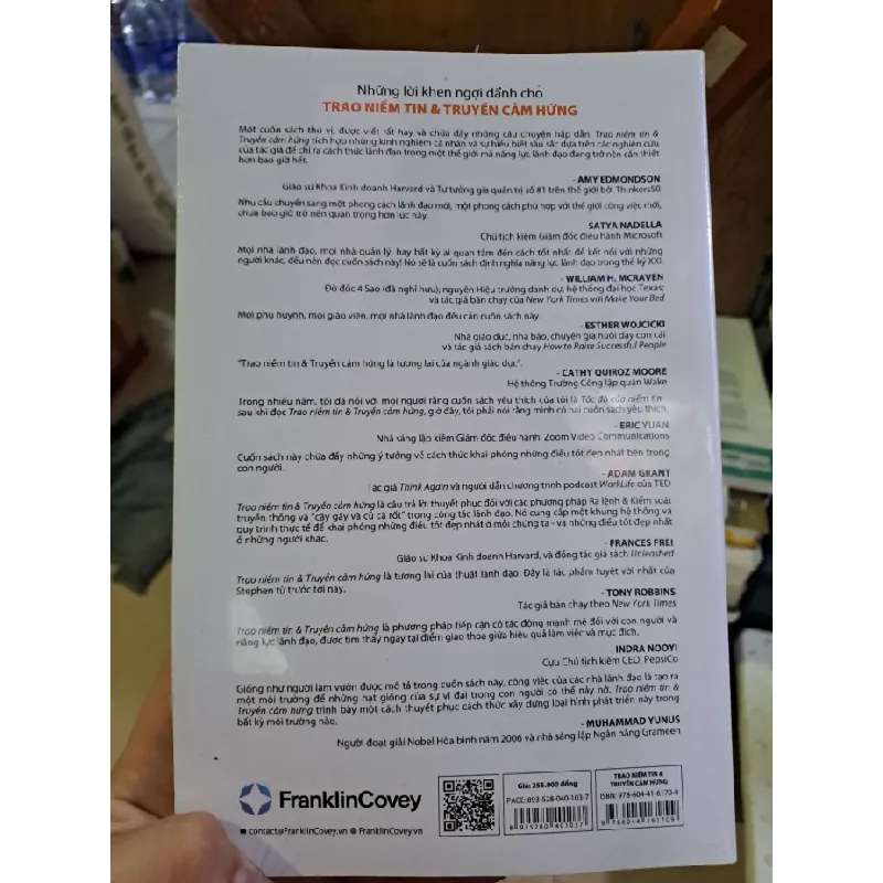 Trao niềm tin và truyền cảm hứng - Stephen M. R. Covey KỸ NĂNG HCM1008 577231