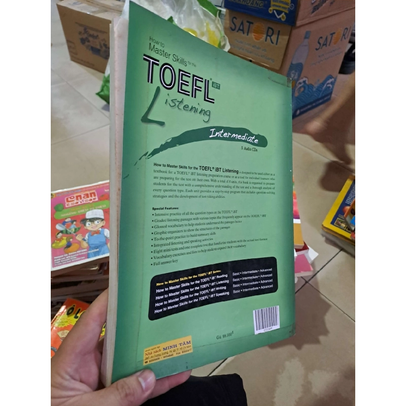 How to master skills for the TOEFL listening intermediate - mới 80% ố - SÁCH ĐỒNG GIÁ 29K - HCM0111 923163