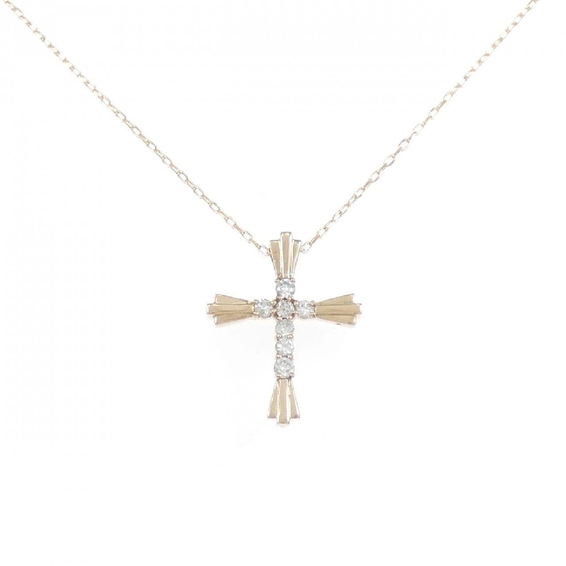 K18PG Dây chuyền kim cương chéo 0.30CT - Hàng hiệu Chính hãng 862646