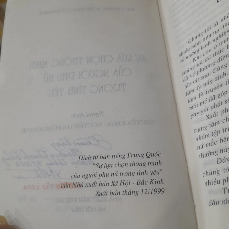 Dr. Connel & Dr. Melvynkinder - SỰ LỰA CHỌN THÔNG MINH CỦA NGƯỜI PHỤ NỮ TRONG TÌNH YÊU 474672