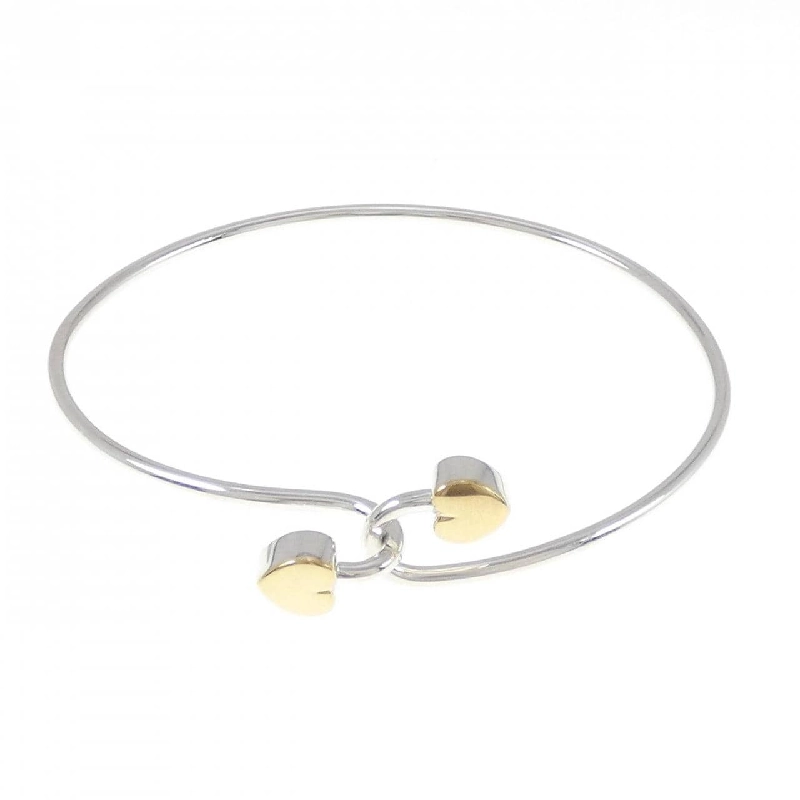 【Vintage】Vòng tay Tiffany Solid Double Heart 668540