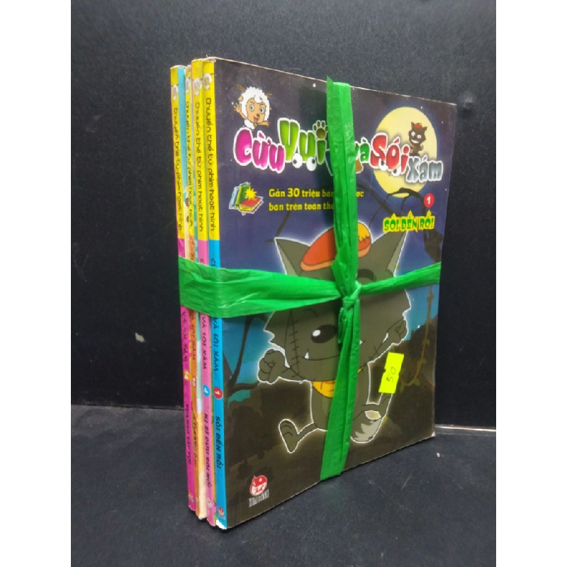 Đọc sách cùng PK - Sách Bộ 4 cuốn (tập 1, 4, 12, 14) Cừu vui vẻ và sói xám (sách màu) - Chuyển thể từ phim hoạt hình mới 80% ố bẩn 2504 truyện tranh - Kim Đồng 248574