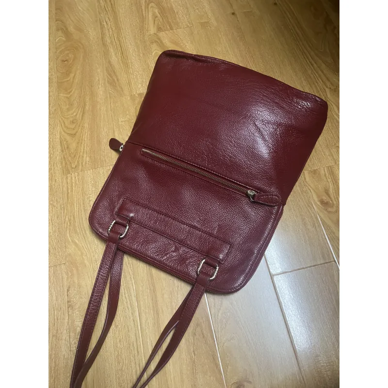 Túi tote nữ 31x35x8 da thật dập vân 2hand 996734