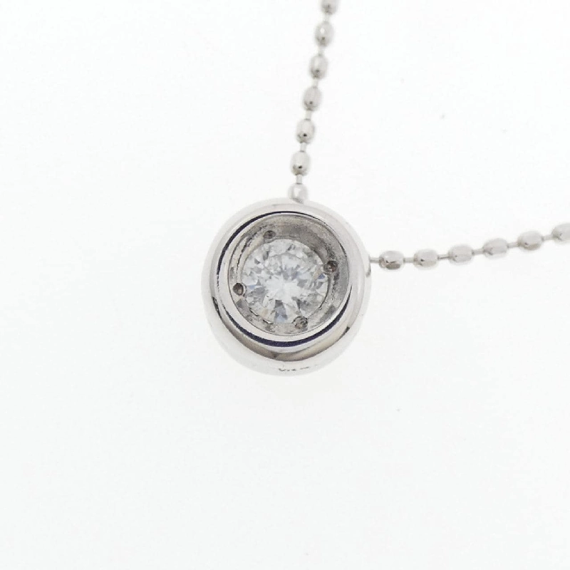 K18WG Solitaire Dây chuyền kim cương 0.12CT - Hàng hiệu Chính hãng 863643