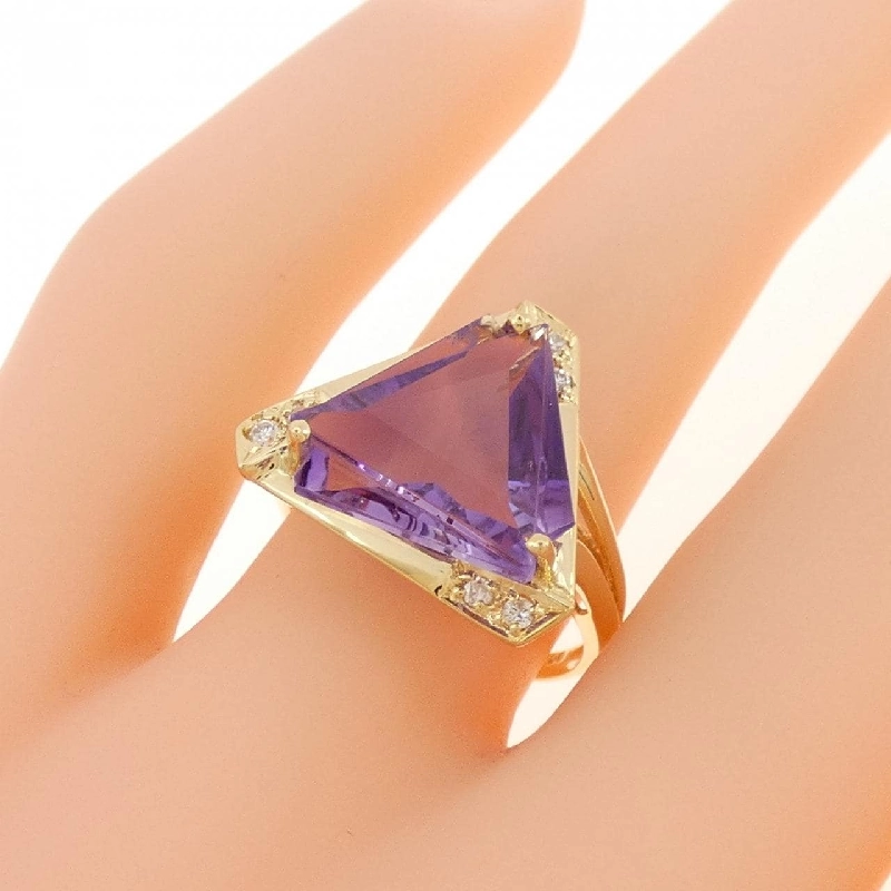 Nhẫn Amethyst K18YG 6.00CT 670113