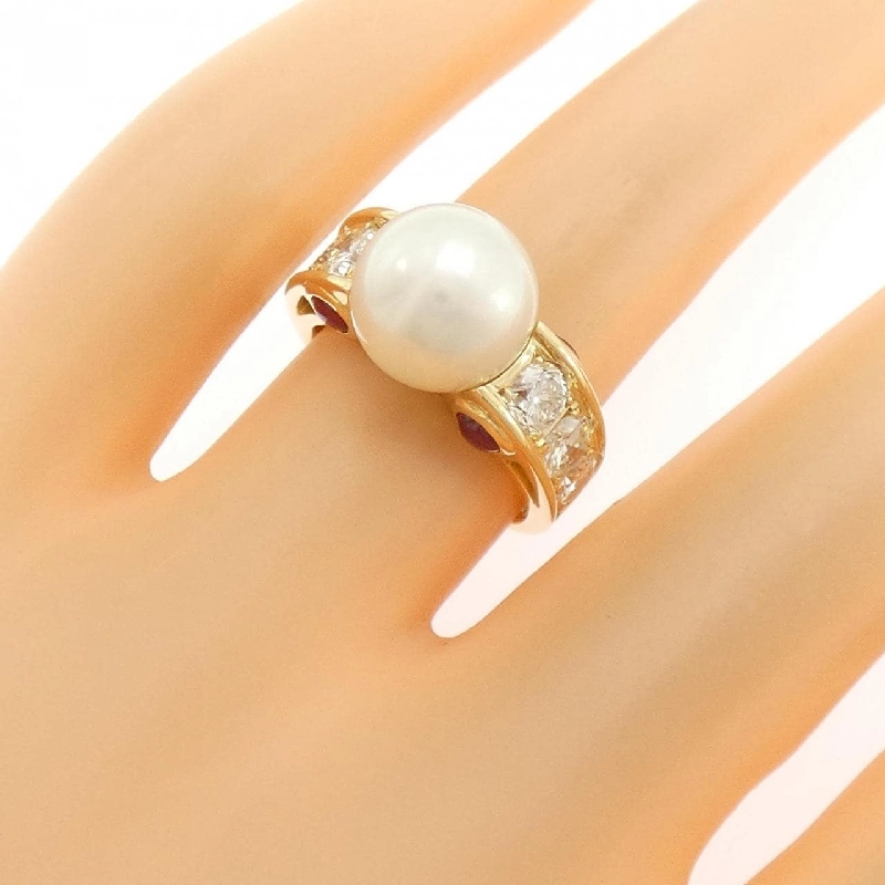 Nhẫn ngọc trai Akoya K18YG 9.7mm - Hàng hiệu Chính hãng 850138